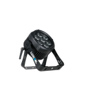 B PAR105RGBW V2 avec 7 LED RVBB de 15W, 15°, IP65, lyre double avec plaque oméga 1/4 de tour et TOPHAT ("compatible" avec structure de 39)