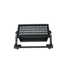 B P9; projecteur de surface à 36 LED RVBB de 15W, angle de projection de 25°, IP 65, filtre frost, pilotage par segments, DMX