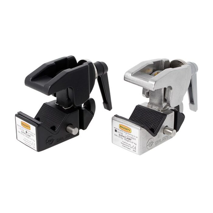 SUPACLAMP 5-50mm mit Gummischutz, Schwarz, WLL 20kg