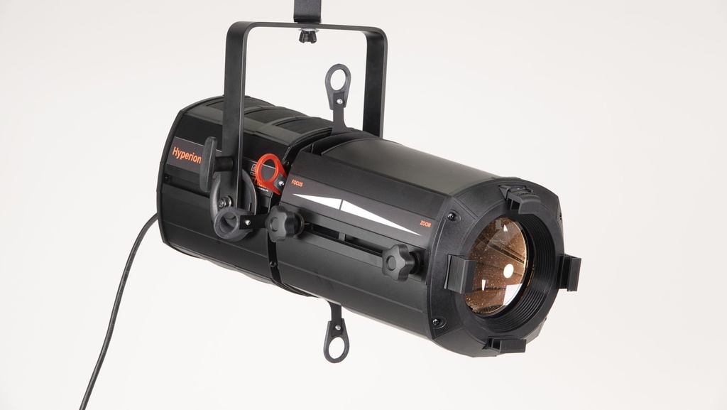 Profile LED Hyperion Scheinwerfer 100W, Kaltweiss 5'600°K, zoom 35-50°, DMX + Manuel