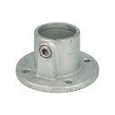 Bague de serrage ronde au sol galvanisé pour tube de 48mm