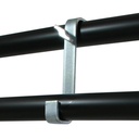 Double crochet vrillé 180° pour tubes de 48-51mm (entraxe 450mm), CMU 40kg