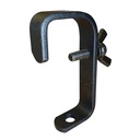 Crochet STANDARD pour tube de 48-51mm, CMU 40kg, noir