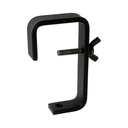 Hook Clamp 60-75mm, WLL 50kg,  Schwarz