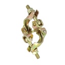 Double collier échafaudage galvanisé pour tube de 48mm