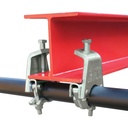 Paire de Pinces GRAVLOCK pour montage de tube de 48mm sur poutre en T ou H,  CMU 600kg