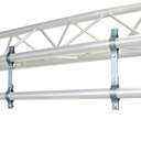 Double bride entraxe de 150mm pour tubes de 48-51mm