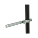 Bras de force acier pour tube de 48mm, droit avec point de sécurité, CMU 12kg
