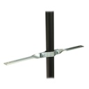 Double bras de force acier pour tube de 48mm, CMU 12kg 