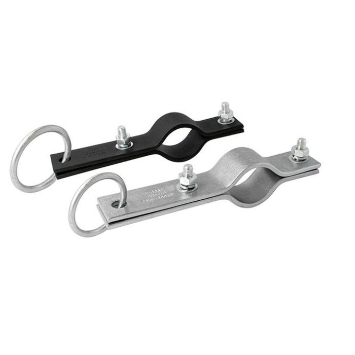 Pince de suspension 48mm avec œillet, noir