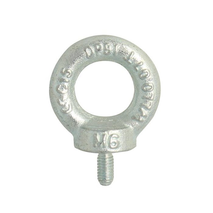 Œillet mâle M6 avec boucle de 20mm, CMU 100kg