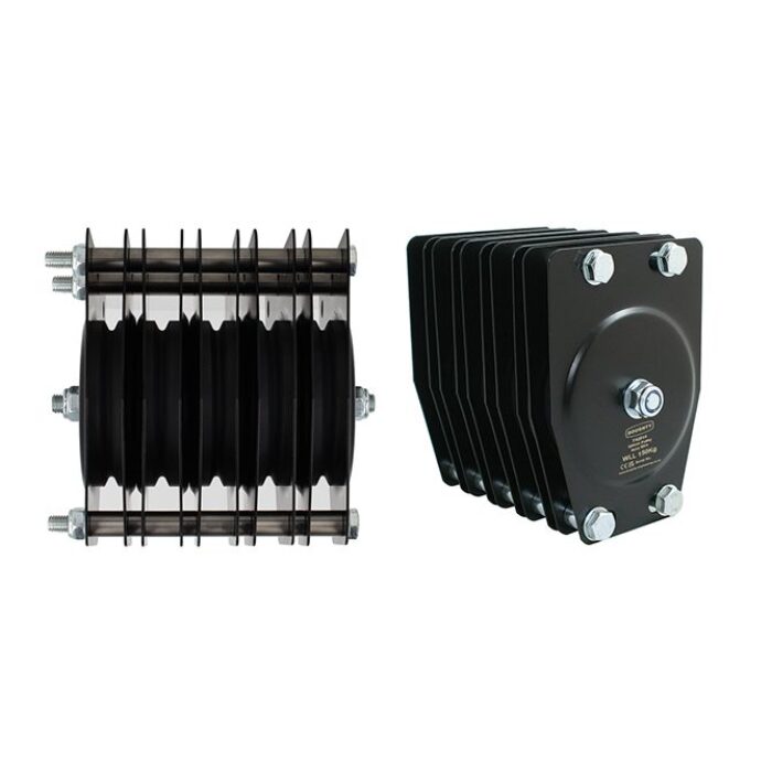 Poulie standard 100mm (quintuple rainure) (pour câble)