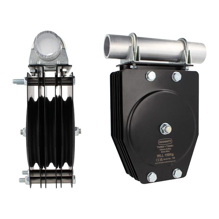 Poulie standard 150mm (triple rainure) (pour câble)