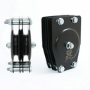 Poulie standard 100mm (double rainure) (pour corde)