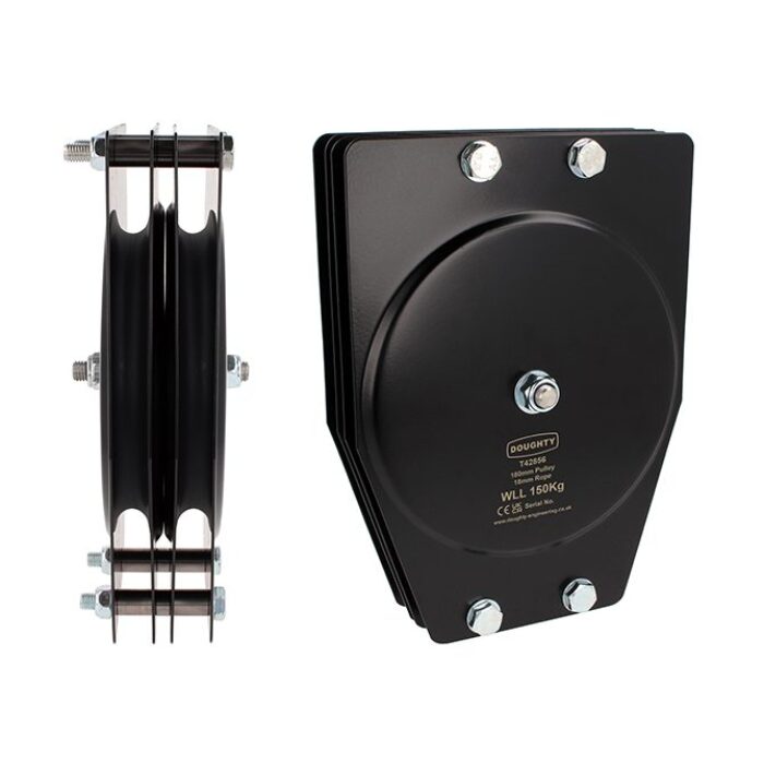 Poulie standard 180mm (double rainure) (pour corde)