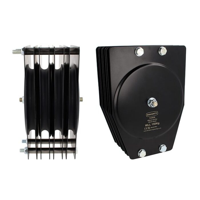 Poulie standard 180mm (quadruple rainure) (pour corde)