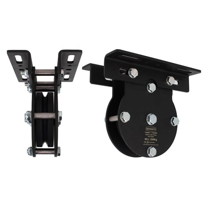 Poulie charge lourde 100mm (simple rainure) (pour câble)