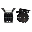 Poulie charge lourde 150mm (quadruple rainure) (pour câble)