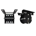 Poulie charge lourde 100mm (quadruple rainure) (pour corde)