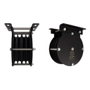 Poulie charge lourde 200mm (quadruple rainure) (pour corde)