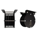 Poulie charge lourde 200mm (quintuple rainure) (pour corde)