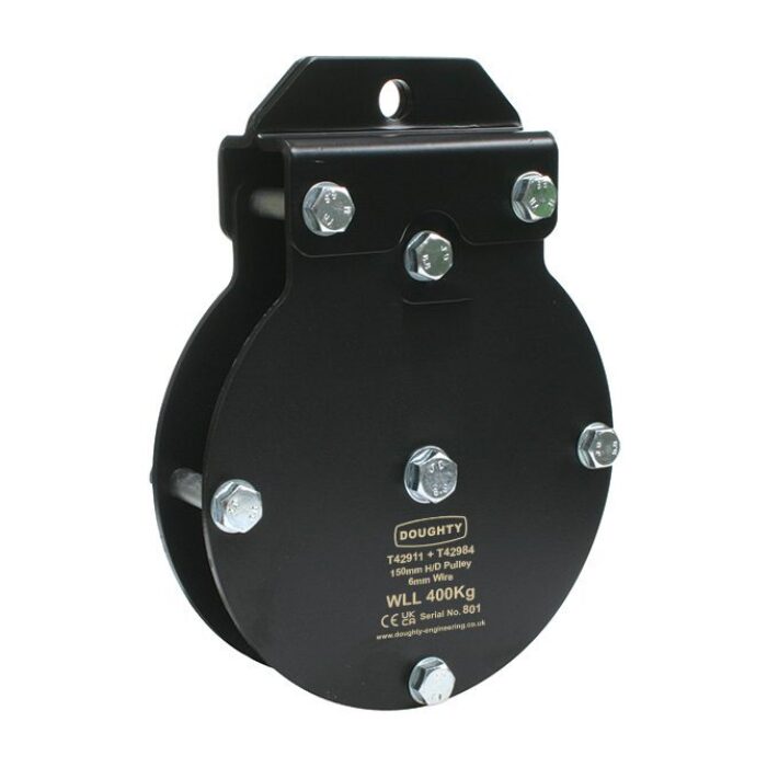 Support auvent pour simple poulie charge lourde, 100mm & 150mm