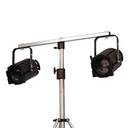 Barre pour barre en T à 2 projecteurs, SANS tête pour pied