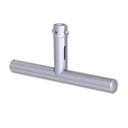 T modulaire 250mm en tube de 48-51mm, livré avec 2 goupilles à écrou CCS6-604