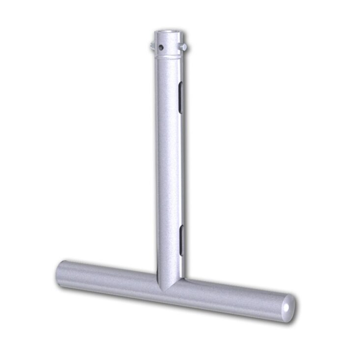 T modulaire 500mm en tube de 48-51mm, livré avec 2 goupilles à écrou CCS6-604