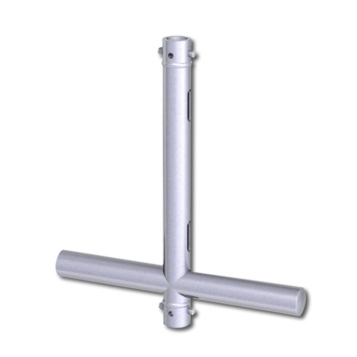 T modulaire 500mm passant en tube de 48-51mm, livré avec 2 goupilles à écrou CCS6-604