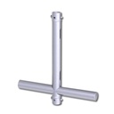 T modulaire 500mm passant en tube de 48-51mm, livré avec 2 goupilles à écrou CCS6-604