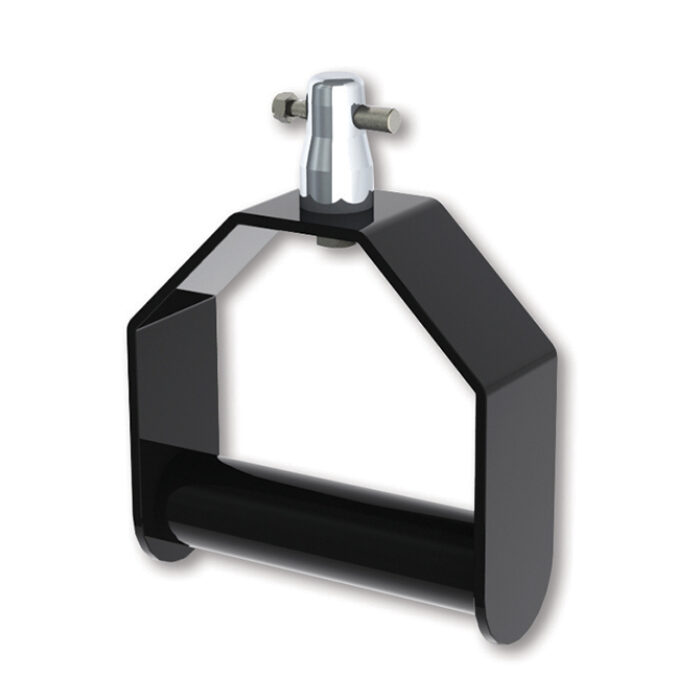 Etrier avec demi connecteur CCS6-604 avec goupille à écrou pour système modulaire, noir