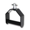 Etrier avec demi connecteur CCS6-604 avec goupille à écrou pour système modulaire, noir