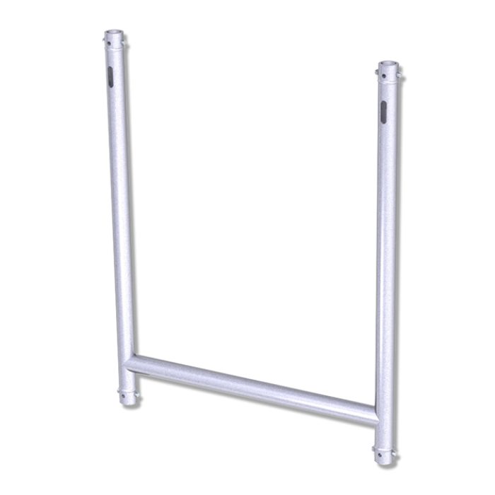 Cadre H grand en tube de 48mm, livré avec 4 goupilles à écrou CCS6-604, CMU 100kg