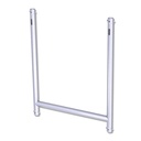Cadre H grand en tube de 48mm, livré avec 4 goupilles à écrou CCS6-604, CMU 100kg