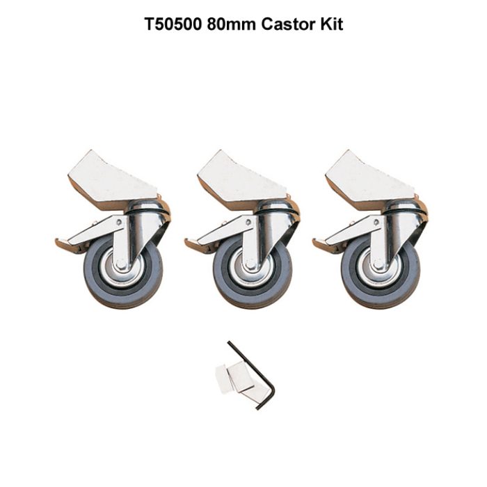 Ensemble de roues 75mm (pour pied Neutron, Nova, & Comet)