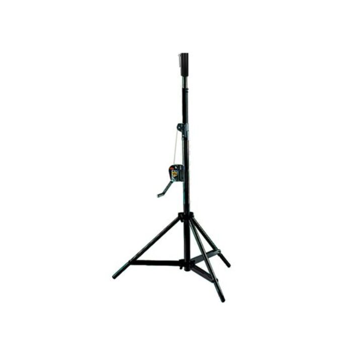 Pied à manivelle NEBULA 20 avec récepteur pour spigot 28mm, 131-224cm, CMU 60kg, noir