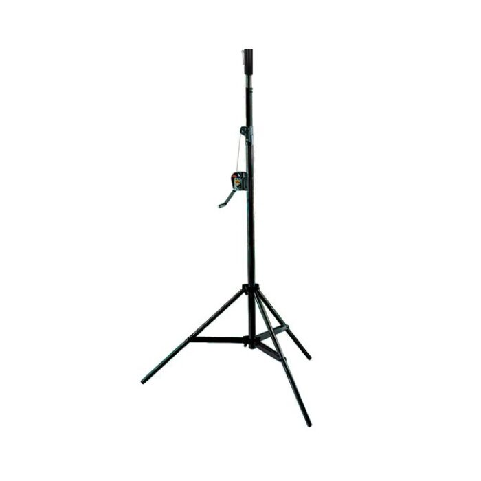 Pied à manivelle NEBULA 33 avec récepteur pour spigot 28mm,  170-330cm, CMU 60kg, noir