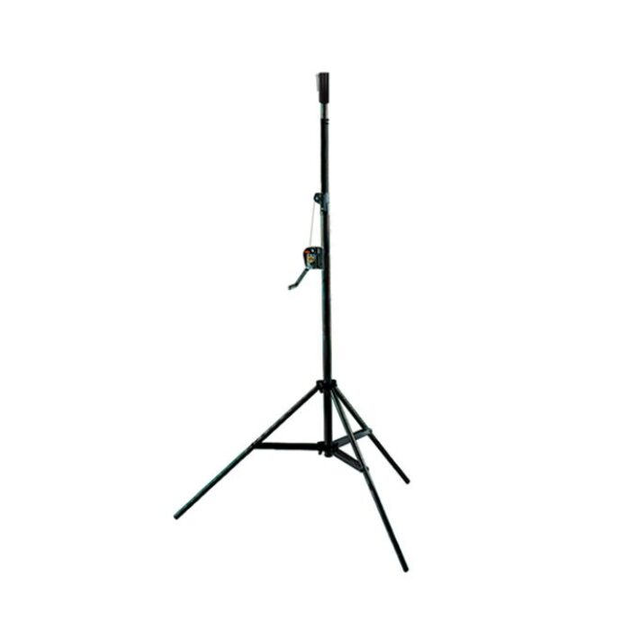 NEBULA 42 Kurbelstativ Schwarz 2.10 - 4.20m, WLL 60kg, für 28mm TV-Zapfen, mit Fusstritt