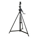 Pied à manivelle EASY LIFT, 172-380cm, CMU 30kg, noir