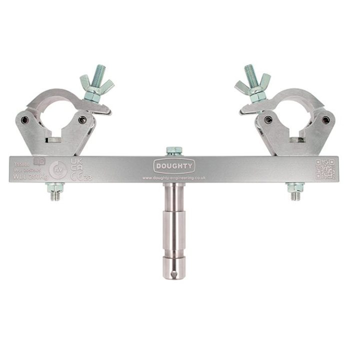 Adaptateur pour structure multi taille sur un spigot 28mm, CMU 250kg, argent