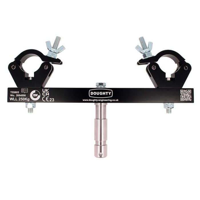 Adaptateur pour structure multi taille sur un spigot 28mm, CMU 250kg, noir