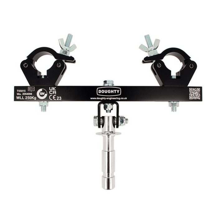 SOLID SWIVEL TRUSS ADAPTOR (Black) (250kg)