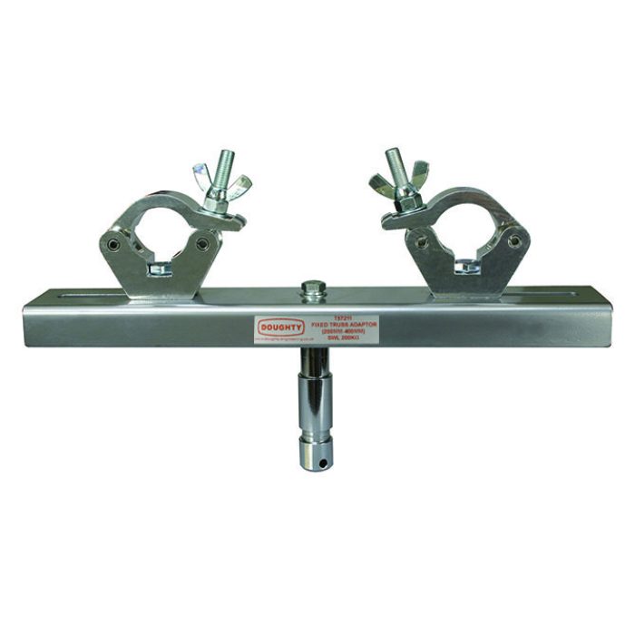 Truss Adaptor Fixed SLIMLINE 2x48-51mm, 200-400mm Achse zu Achse, 28mm TV-Zapfen, WLL 200kg