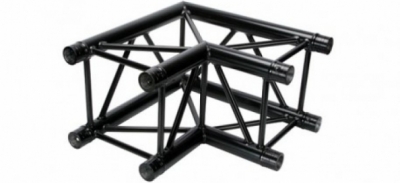 SQUARE H30 2-WAY CORNER 90DGR  , RAL9005