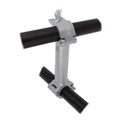 Double collier fix 90° entraxe 1'000mm pour tubes de 48-51mm