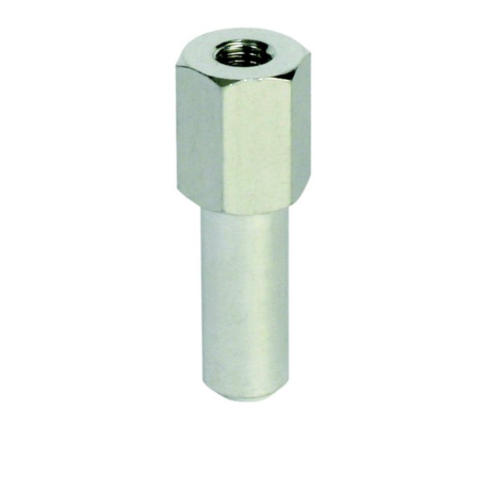 Zapfen 16mm SPIGOT zu M12 Female, Aluminium
