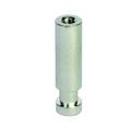 Spigot enclenchement 16mm à pas de vis M10, aluminium