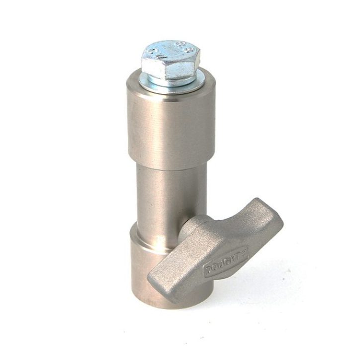 Adapter 28mm Aufnahme auf M10 Schraube, Stahl, kurz