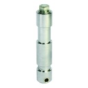 TV-Zapfen 28mm mit Aufnahme für M12 Schraube, Aluminium, lang